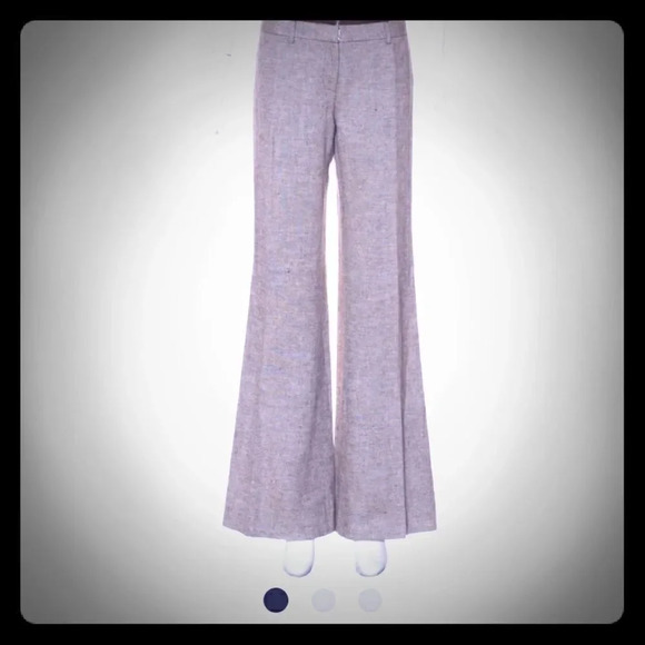 NEW Tory Burch Gold Basketweave Pant 2 - Picture 1 of 8